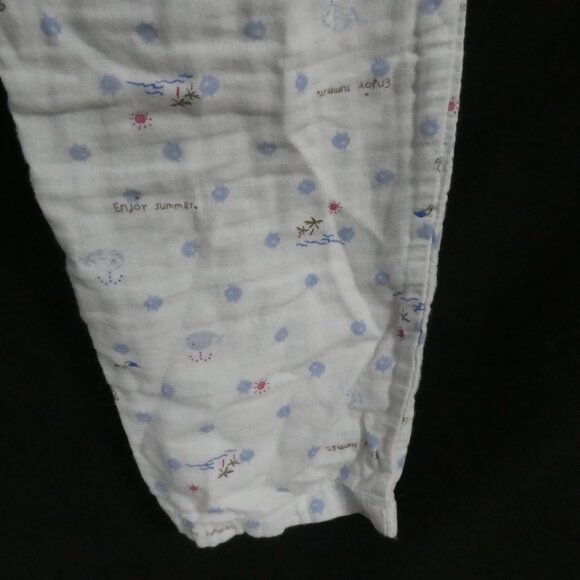 Unbranded | small 155/66A | Whimsical White Pajama Bottoms | Elastic Waistband - Picture 16 of 16